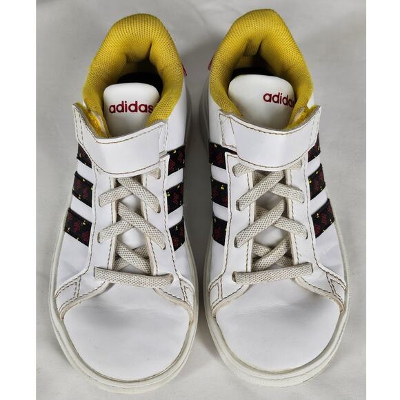 ADIDAS X DISNEY UNISEX WHITE GRAND COURT MICKEY MOUSE SHOES SIZE 12K - Picture 9 of 10